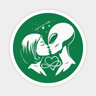 Alien Kissing Human Magnet